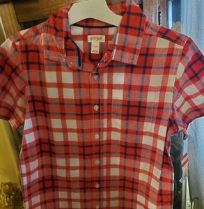 Cat and Jack Young Lady's short sleeve button up
